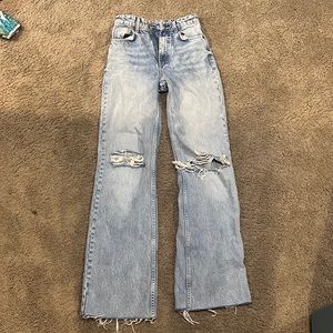 Zara wide leg jeans size 2
